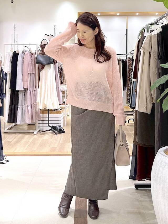 【40代のブーツコーデ】足首がキュッと細見え！ ブラウンの「ショートストレッチブーツ」が万能過ぎる