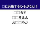 「【ひらがなクイズ】爽やかな果実や車のブランドに共通する2文字は？ 1分以内に挑戦！」の画像1