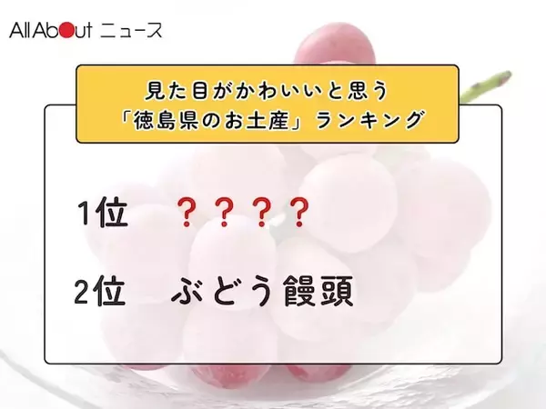 見た目がかわいいと思う「徳島県のお土産」ランキング！ 2位「ぶどう饅頭」を抑えた1位は？【2026年調査】