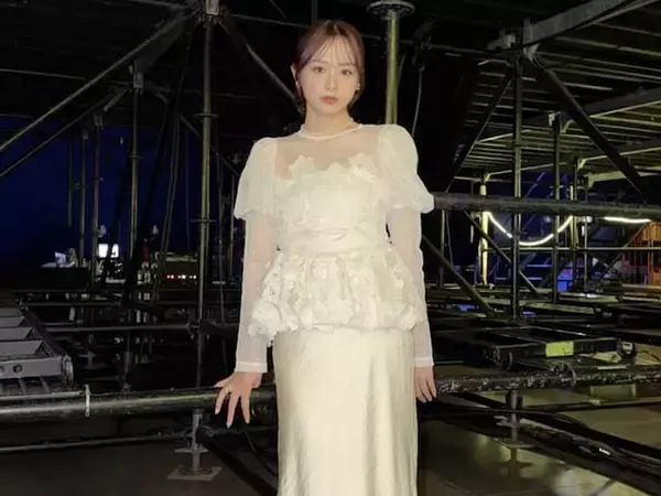 「やっぱり宇宙一」森香澄、透明感際立つ白ドレス姿を披露！ 「品格有り有り」「現代版シンデレラ」の声