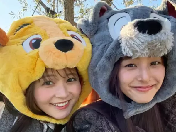 「反則級の可愛さ」新木優子、美人モデルと推し活ディズニーを満喫！ 「わぁん大好きなnon-noコンビ」