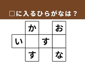 【クロスワードパズルクイズ】1分ですっきり！ □に入るひらがなは？ 身近な表現がヒント