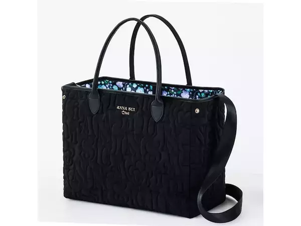 「【付録】ANNA SUI「トートバッグ」が付いてくる！ 予約必須の『ANNA SUI mini リバーシブルで使えるロゴキルトなトートバッグBOOK』は6月4日発売」の画像