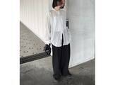 「3990円→2990円で今が買い！【無印良品】品のよさが40代におすすめ！旬の「シアーシャツ」コーデ」の画像1