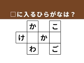 【クロスワードクイズ】解けると爽快！ □に入るひらがなは？ 物事の段取りがヒント