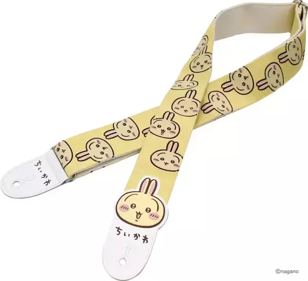 「ちいかわがギターストラップに！ ハチワレ・うさぎも登場。バッグのショルダーストラップにも◎」の画像