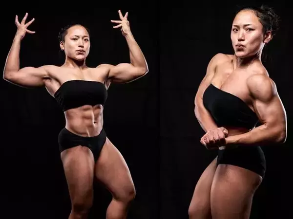 「背中に鬼神が宿ってるやん」女子プロレスラー、圧巻の筋肉美に絶賛の声！ 「筋肉の無限城かよ」