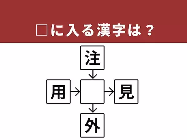【漢字クロスワードパズル】1分ですっきり！ □に入る漢字は？ 「心の内にあるもの」がヒント