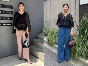 「透け感×毛足系素材」で洗練された印象に！ 晩夏におすすめ「黒トップスコーデ」4選