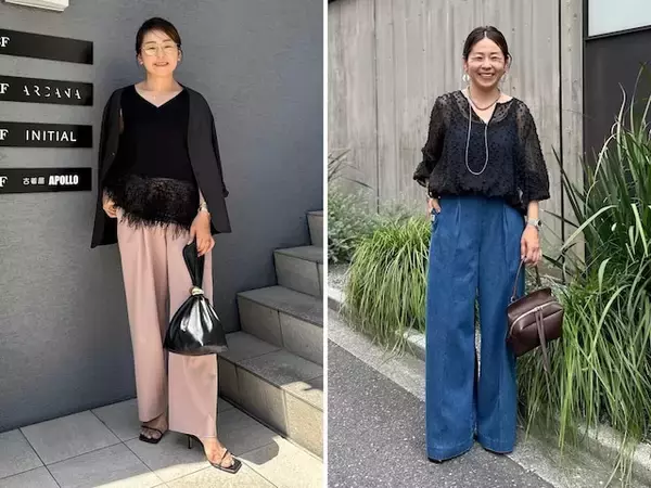 「透け感×毛足系素材」で洗練された印象に！ 晩夏におすすめ「黒トップスコーデ」4選