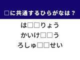 「【ひらがなクイズ】わかると気持ちいい！ カメラの設定がヒント、共通の2文字は？」の画像1