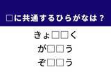 「【ひらがなクイズ】1分で当ててみよう！ 空欄に共通する2文字は？ ヒントは「地球上の北の果て」」の画像1