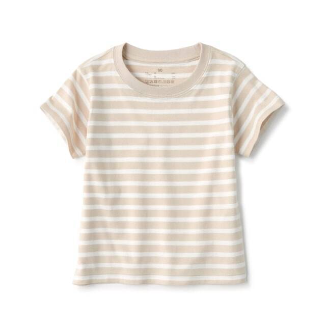 【無印良品】頭がするっと通る！ 着替えが楽になる「ベビー天竺編みTシャツ」が新登場