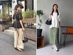 40代女性の体型カバーに◎ トレンドの「ペプラムトップス」を使った“映える”スタイル4選