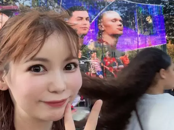 「ハーランドさまいた」中川翔子、サッカーノルウェー代表・ハーランドとのショット？ 「羨ましすぎる！」