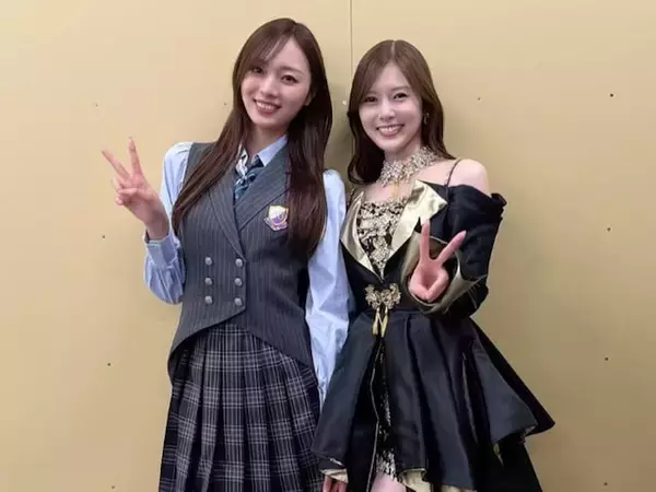 「現実？」白石麻衣、乃木坂衣装で梅澤美波とのツーショット！ 「エモいし似合うし」「アイドルだな」