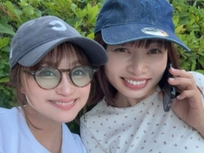 「おふたりさん可愛い」鈴木奈々、美人友人顔出しの再会ショット公開！ 「地元の友達と遊びました」