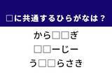 「【ひらがなクイズ】解けるとすっきり！ 空欄に共通する2文字は？ ヒントは冷たい飲み物」の画像1