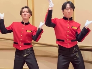「脚長くないですか…？」Snow Man・渡辺翔太＆宮舘涼太、長過ぎる脚に反響！ 「スタイル、すごっ」