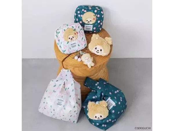 「モンチッチ×kippis」初コラボ！ さくらんぼ柄がかわいいポーチなど、全4アイテムが8月19日発売
