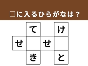 【クロスワードパズルクイズ】語彙力を試そう！ □に入るひらがなは？ ヒントは「日常の関心事」
