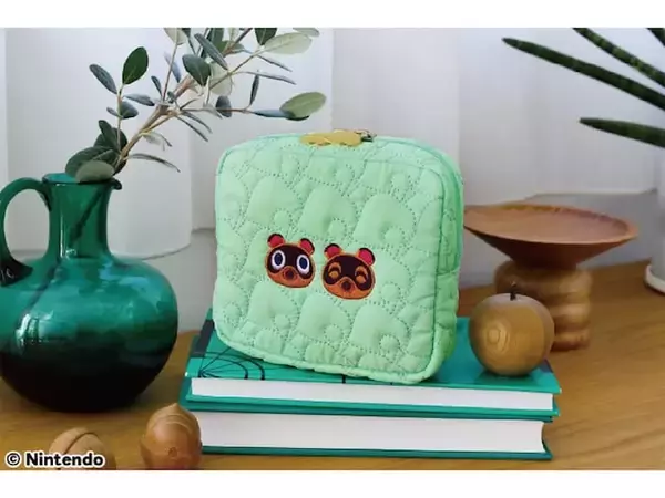 【本日発売】まめきち＆つぶきちの刺しゅうがかわいい「葉っぱ柄キルティングポーチ」が付いてくる！ 『あつまれ どうぶつの森 持ち歩きに便利な葉っぱ柄キルティングデイリーポーチ SPECIAL BOOK』が7月17日発売