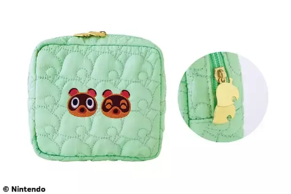 「【本日発売】まめきち＆つぶきちの刺しゅうがかわいい「葉っぱ柄キルティングポーチ」が付いてくる！ 『あつまれ どうぶつの森 持ち歩きに便利な葉っぱ柄キルティングデイリーポーチ SPECIAL BOOK』が7月17日発売」の画像
