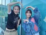 「「更に身長高いんですね」上白石萌歌、先輩美人俳優とのツーショット公開！ 「合わせハートのアイドル感」」の画像1