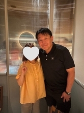 花田虎上、長女の試合後に家族で義母の古希祝い「おめでとうございます」