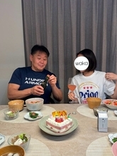 花田虎上の妻、ひな祭りの食卓を公開「子供の成長と共に食事も徐々に変化」