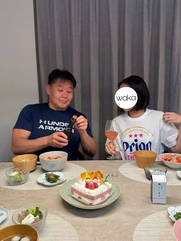 花田虎上の妻、ひな祭りの食卓を公開「子供の成長と共に食事も徐々に変化」