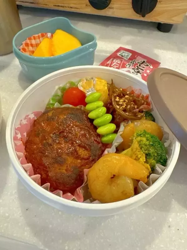 小倉優子、ハンバーグが入った手作り弁当を公開「美味しそう」「色彩も綺麗」の声