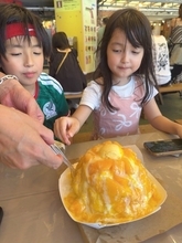 川崎希、沖縄で約3000円の特大かき氷を堪能「4人でギリギリ食べ切れるくらい」
