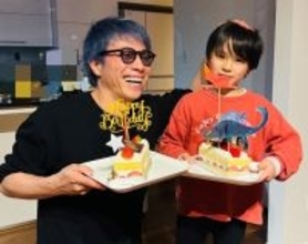 ココリコ遠藤の妻、ロンブー淳と一緒に祝ってもらった次男の誕生日「かなり貴重だぞー」
