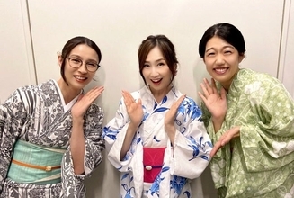 森口博子、水野美紀＆横澤夏子との浴衣ショットを公開「素敵なママさん」