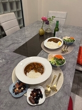 堀ちえみ、半身浴後に夫と夕食を堪能「カレーもサラダも美味しすぎて、食べたあとすぐに寝たい！！！」