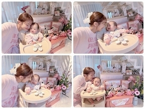 辻希美、次女の初節句でひな人形を2つ公開「我が家の姉妹のお祝いです」