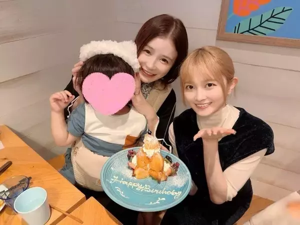 手島優、親子で誕生日を祝福されたことを報告「母性も愛もピュアもダダ漏れでした」
