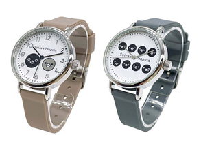 【Suicaのペンギン】モカとグレー、おしゃれなラバーウォッチが登場！