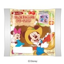 【ディズニー】キャラクターパンにはキラキラメタリック仕様のシール付き！