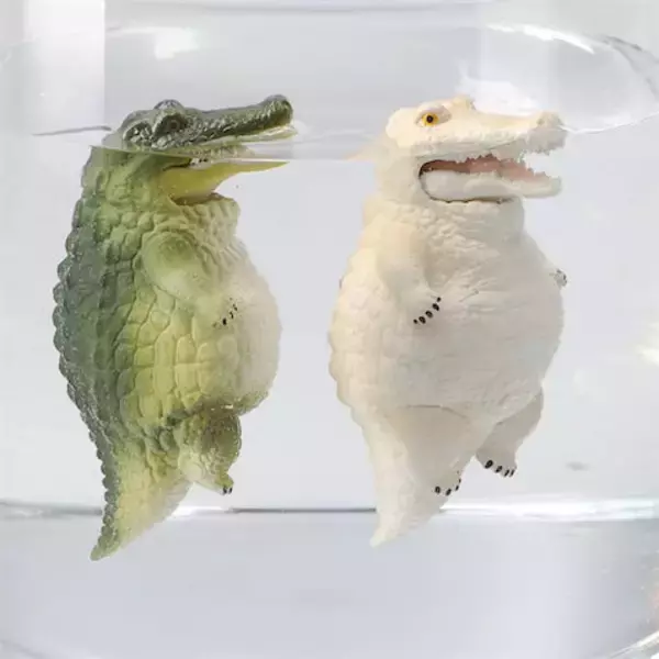 【PukaPuka ぽちゃわに】ぷかぷか浮かんで口もぱくぱく！ 癖になるかわいさ！