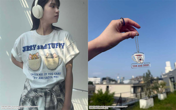 【トムとジェリー】カップに入ったジェリーとタフィーがかわいいTシャツ！