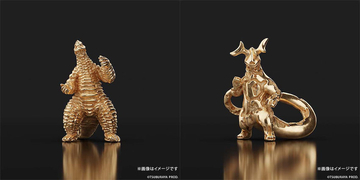 【ウルトラマンシリーズ】レッドキングとエレキングが18金製フィギュアに！