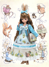 【リカちゃん】「ピーターラビット TM」と初コラボ！ うさ耳に青いカーディガンがかわいい