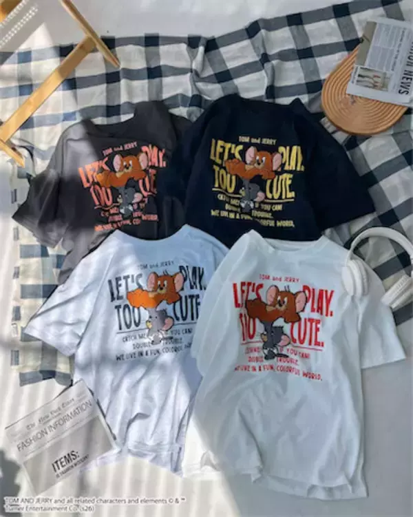 【トムとジェリー】AS KNOW AS plusよりかわいいTシャツが登場！