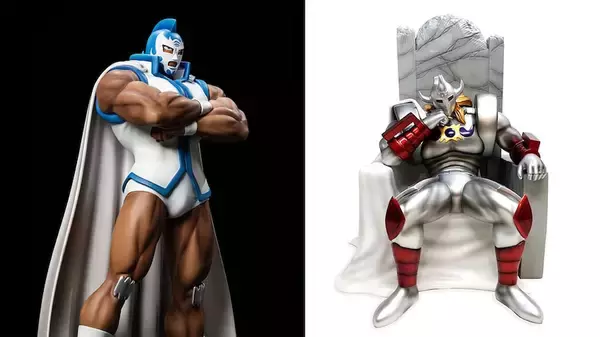 ハード造形のキン肉マン マリポーサとリアルデフォルメの悪魔将軍 