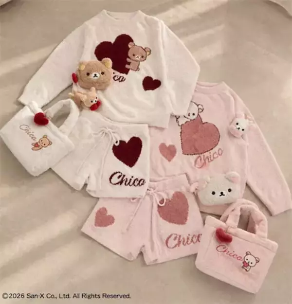 【リラックマ×Chico】ハートモチーフがかわいいコラボアイテムが登場！
