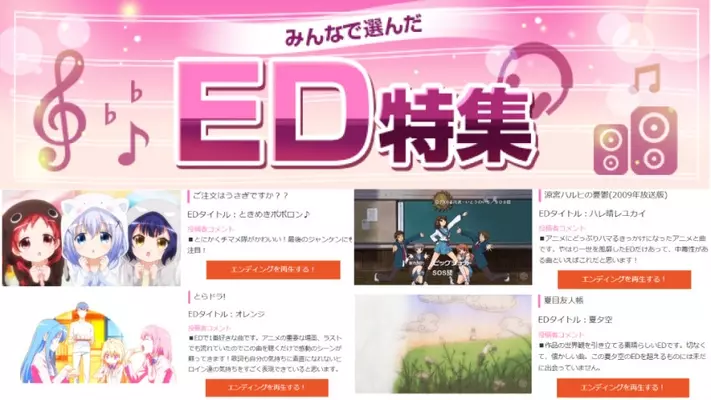 あなたの一押しアニソンは何 みんなで選んだop特集 発表 19年8月14日 エキサイトニュース