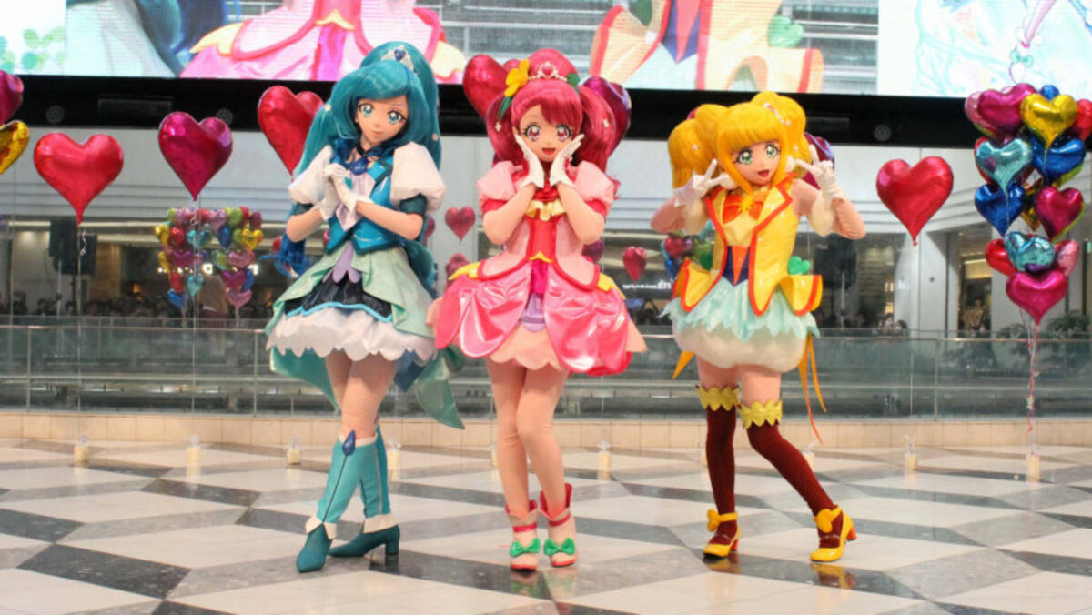 スタプリからヒープリへバトンタッチ ヒーリングっど プリキュア お披露目ショーでエンディングダンスを披露 年2月1日 エキサイトニュース