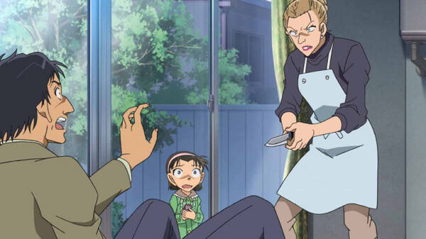 コナンアニメまとめ On Twitter 209話 龍神山転落事件 アニメオリジナル キャンプに向かう少年探偵団たちの目の前に いきなり自動車が1台落ちてきた いつものように捜査するコナンの一方 光彦は現場で暗号の書かれた紙を見つけていた